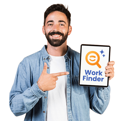 Professional businessman pointing at tablet